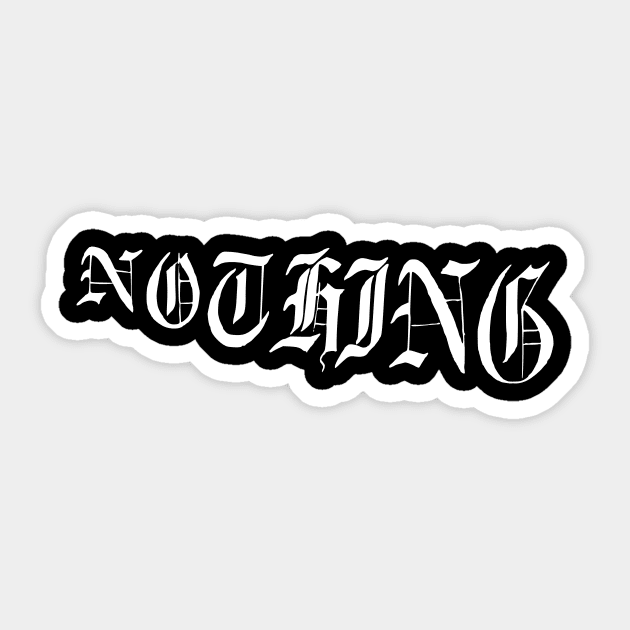 nothing Sticker by Oluwa290